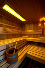 Sauna Wechsellicht gelb