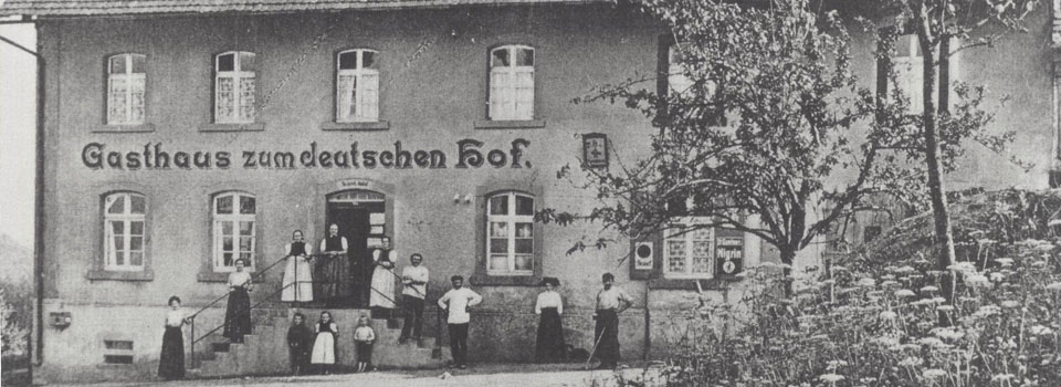 Gasthaus zum deutschen Hof um 1900